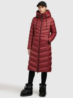 Khujo Winterjassen Winterjas Ingram Shine Dames Donkerrood -Aanbiedingen Khujo Winkel c9185d6c8007834275d5d6973b9a3b23