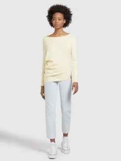 Khujo Fijngebreide Truien Trui Shea Dames Lichtgeel -Aanbiedingen Khujo Winkel c9cf5bee094a80234f435d0f5aa03a79