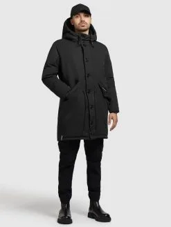 Khujo Parkas Winterparka Terra Heren Zwart -Aanbiedingen Khujo Winkel cc48df115e04e364a467362f5641887a