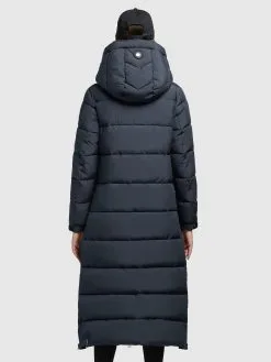 Khujo Wintermantels Wintermantel Deria Dames Donkerblauw -Aanbiedingen Khujo Winkel ce1fc911067bd311192dc0e6d3edaa27