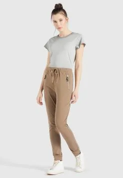 Khujo Sweatpants Tapered Broek Alenia Dames Lichtbruin -Aanbiedingen Khujo Winkel cec2bfbaaf0a75f7d3c7b5962179698d