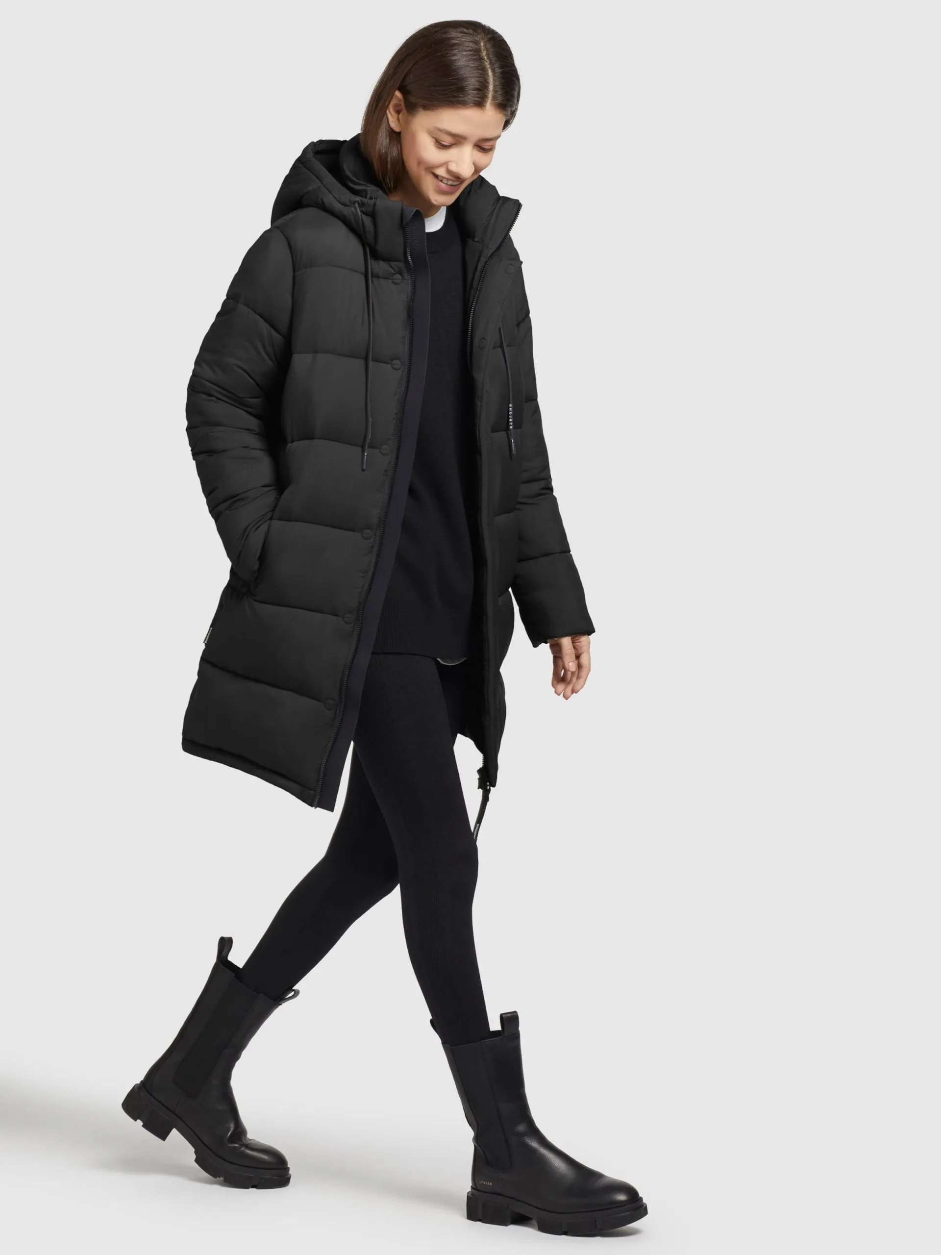 Khujo Wintermantels Wintermantel Word Dames Zwart 3 Khujo Wintermantels Wintermantel Word Dames Zwart - Afbeelding 3