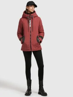 Khujo Winterjassen Winterjas Tweety Dames Roestrood -Aanbiedingen Khujo Winkel d1a7230ee21551a812ce605a3a4b80a5