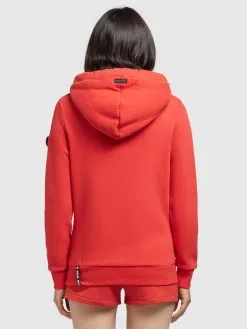Khujo Hoodies Sweatshirt Rhabea Dames Oranjerood -Aanbiedingen Khujo Winkel d3012883615bc97cdcb00eccc8cb2cd8