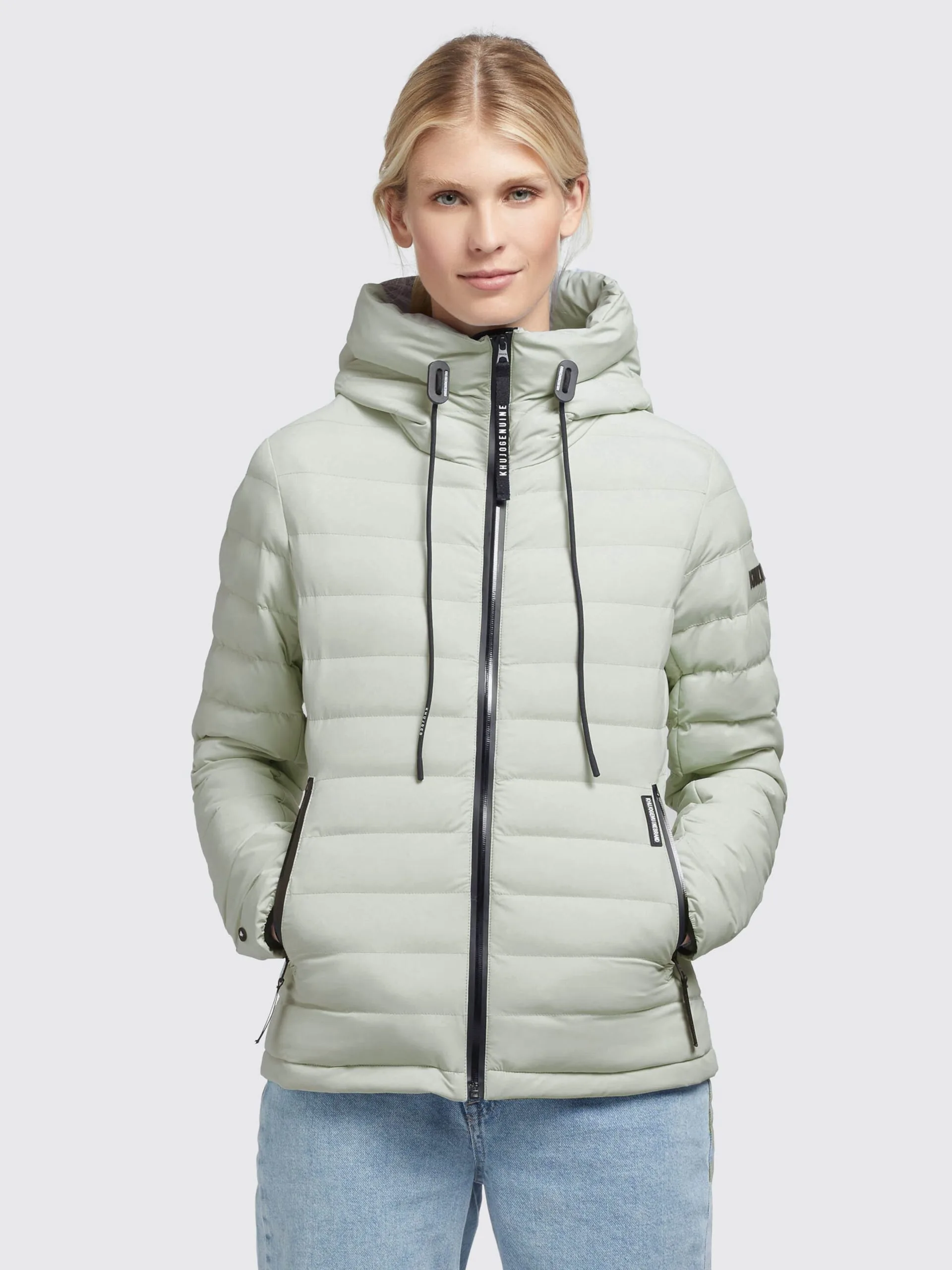 Khujo Tussenjassen Tussenjas LOVINA4 Dames Groen 2 Khujo Tussenjassen Tussenjas LOVINA4 Dames Groen - Afbeelding 2