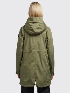 Khujo Parkas Tussenparka Aira Dames Olijfgroen -Aanbiedingen Khujo Winkel db1aab8178f7c2a910e4bb7544471549