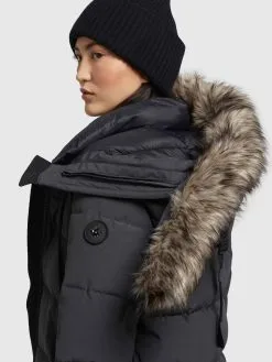 Khujo Wintermantels Wintermantel LOLL Dames Antraciet -Aanbiedingen Khujo Winkel dbafb3daa4ef3746d0df594ee5610b65