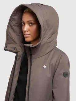 Khujo Tussenmantels Tussenmantel Lisad Dames Mokka -Aanbiedingen Khujo Winkel dd00636e81897667476e198a259b273b