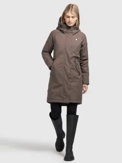 Khujo Parkas Tussenparka LARIA Dames Bruin -Aanbiedingen Khujo Winkel dd208e75d458c003f9cbd1df070c72cf
