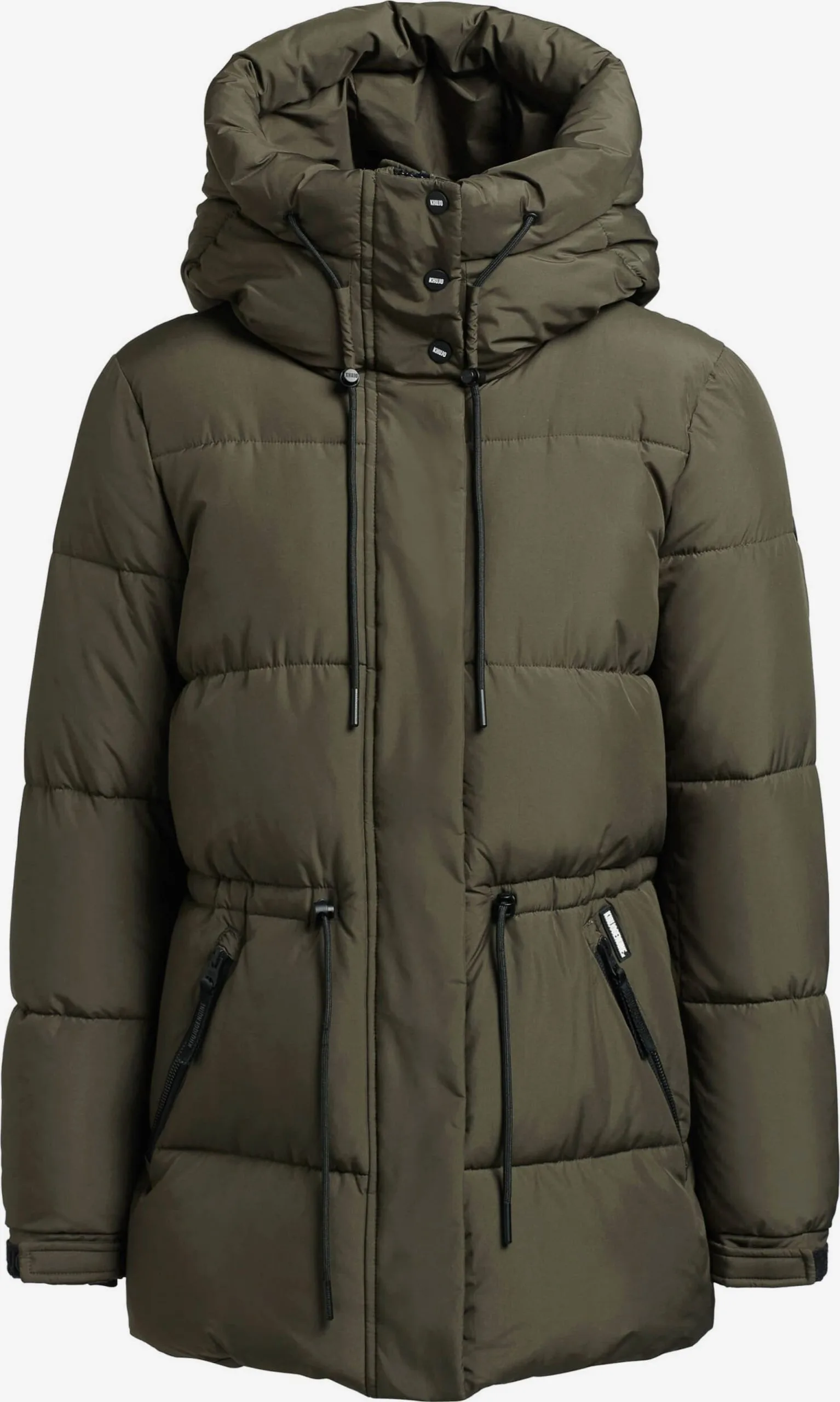 Khujo Winterjassen Winterjas Leviani Dames Donkergroen 1 Khujo Winterjassen Winterjas Leviani Dames Donkergroen