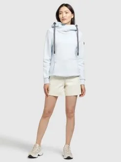 Khujo Hoodies Sweatshirt Rhabea Dames Lichtblauw -Aanbiedingen Khujo Winkel de129c6fc3c2b6fe62cc59da24901827