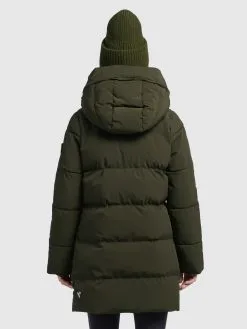 Khujo Korte Mantels Wintermantel Wente Dames Kaki -Aanbiedingen Khujo Winkel debf607d7efff65ff72f740c28a1efdd