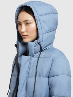 Khujo Wintermantels Wintermantel Julina Dames Lichtblauw -Aanbiedingen Khujo Winkel e0c3855934819179a30a6e5f6745e73b