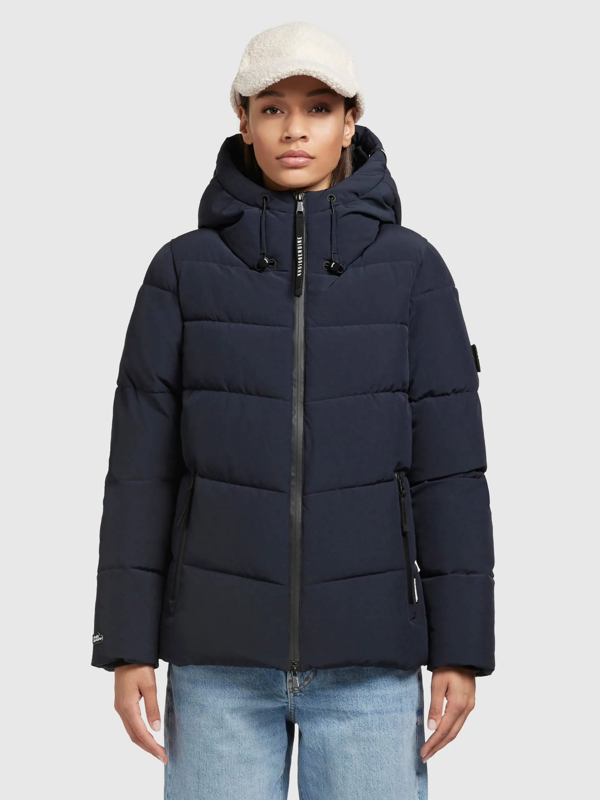 Khujo Winterjassen Winterjas Fames Dames Navy 2 Khujo Winterjassen Winterjas Fames Dames Navy - Afbeelding 2