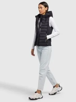 Khujo Bodywarmers Bodywarmer Fabia Matt Dames Zwart -Aanbiedingen Khujo Winkel e4cf9162bb40ae365fc71ca85a0ce286