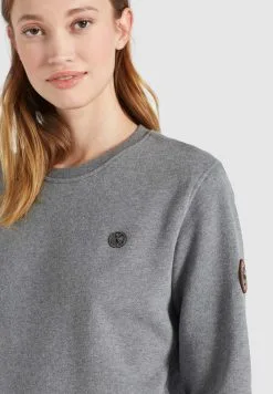 Khujo Sweatshirts Sweatshirt Lisel Dames Grijs -Aanbiedingen Khujo Winkel e7bdeb86498a5cc60b7f4902a98accc0