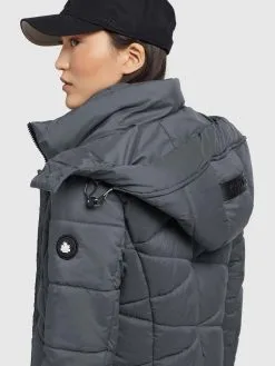 Khujo Tussenmantels Tussenmantel Fitt Light Dames Donkergrijs -Aanbiedingen Khujo Winkel e90d9aec24b7751ba7c543f01b2adc73