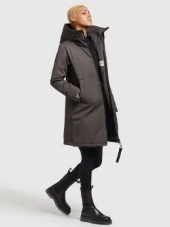 Khujo Tussenmantels Tussenmantel LISAD Dames Donkergrijs -Aanbiedingen Khujo Winkel e9cc25c2339f7e3960eb9a8c8fd467be