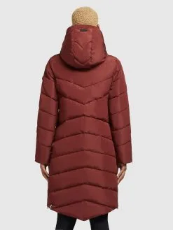 Khujo Wintermantels Wintermantel Huba Dames Karmijnrood -Aanbiedingen Khujo Winkel efbada53b5254538a2a1bc8357801dd6