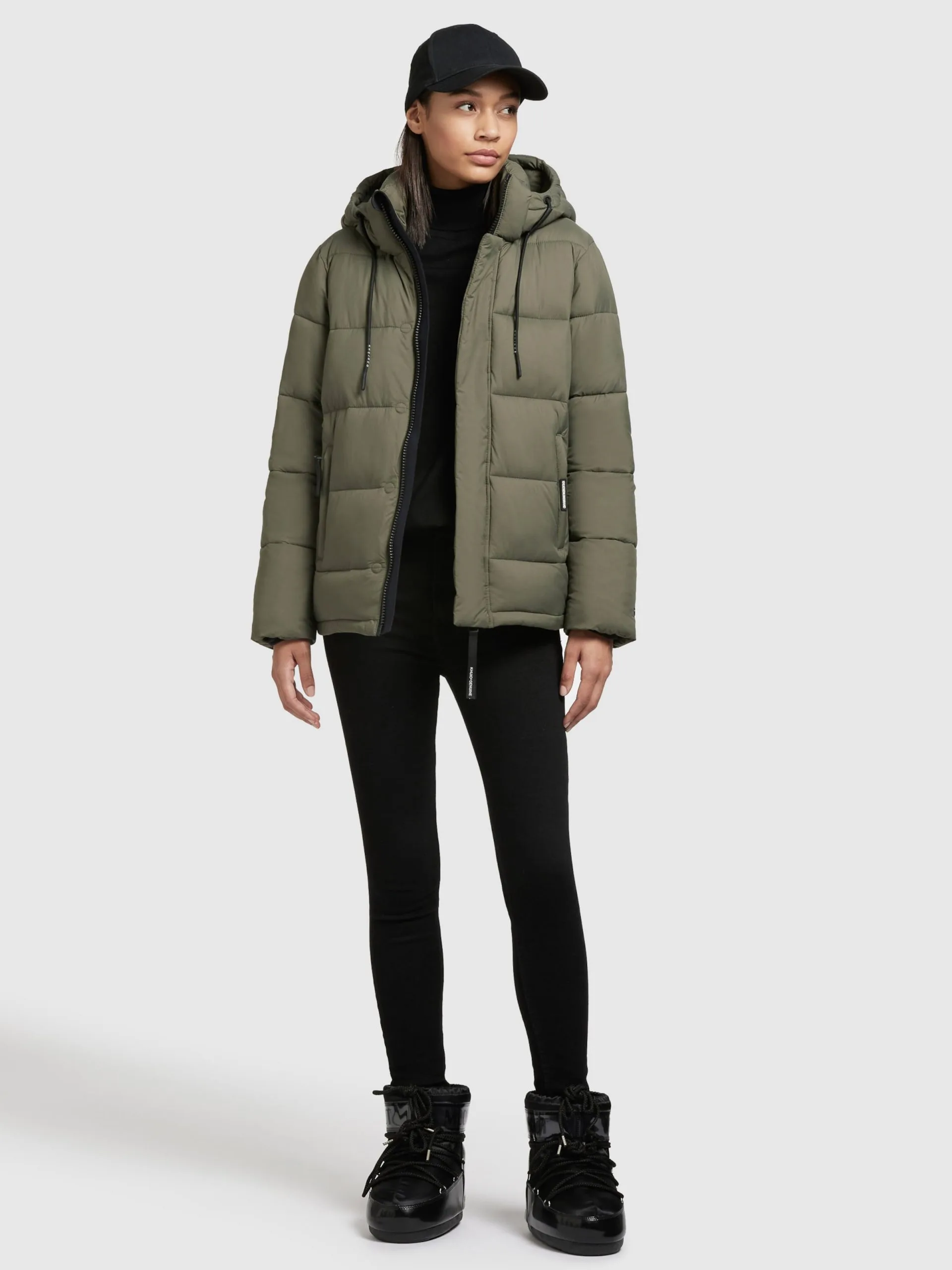 Khujo Winterjassen Winterjas Evona Dames Kaki 6 Khujo Winterjassen Winterjas Evona Dames Kaki - Afbeelding 6