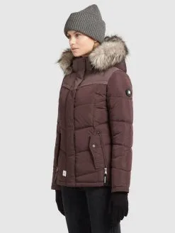 Khujo Winterjassen Winterjas Winsen Dames Bourgogne -Aanbiedingen Khujo Winkel f59cf03d1f231e2d08b435e3c4e6808d