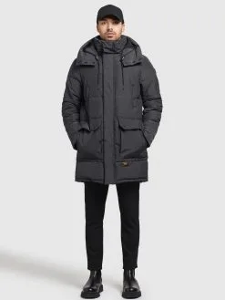 Khujo Winterjassen Winterjas Vivas Heren Donkergrijs -Aanbiedingen Khujo Winkel f74d807cefd61e147f4eff362a617399