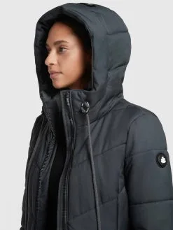 Khujo Wintermantels Wintermantel Aribay Dames Nachtblauw -Aanbiedingen Khujo Winkel f8bfc0d61704f3e80c85bed8321faa64