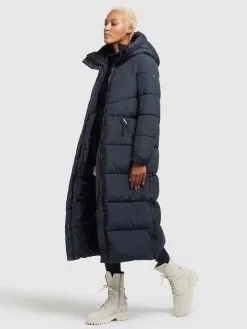 Khujo Wintermantels Wintermantel Shimanta 2 Dames Donkerblauw -Aanbiedingen Khujo Winkel fa2ca68c3fa15a64cce6bb3fb8c42c78