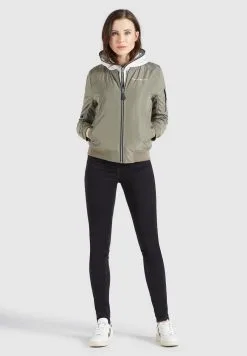 Khujo Winterjassen Winterjas LARIFA Dames Kaki -Aanbiedingen Khujo Winkel fbb97572ce724ab586835ec3af27ad43