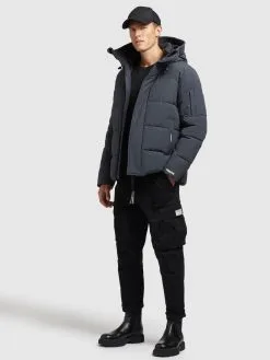 Khujo Winterjassen Winterjas Barat Heren Duifblauw -Aanbiedingen Khujo Winkel fcfe13408acca0653f089e84af0d902e