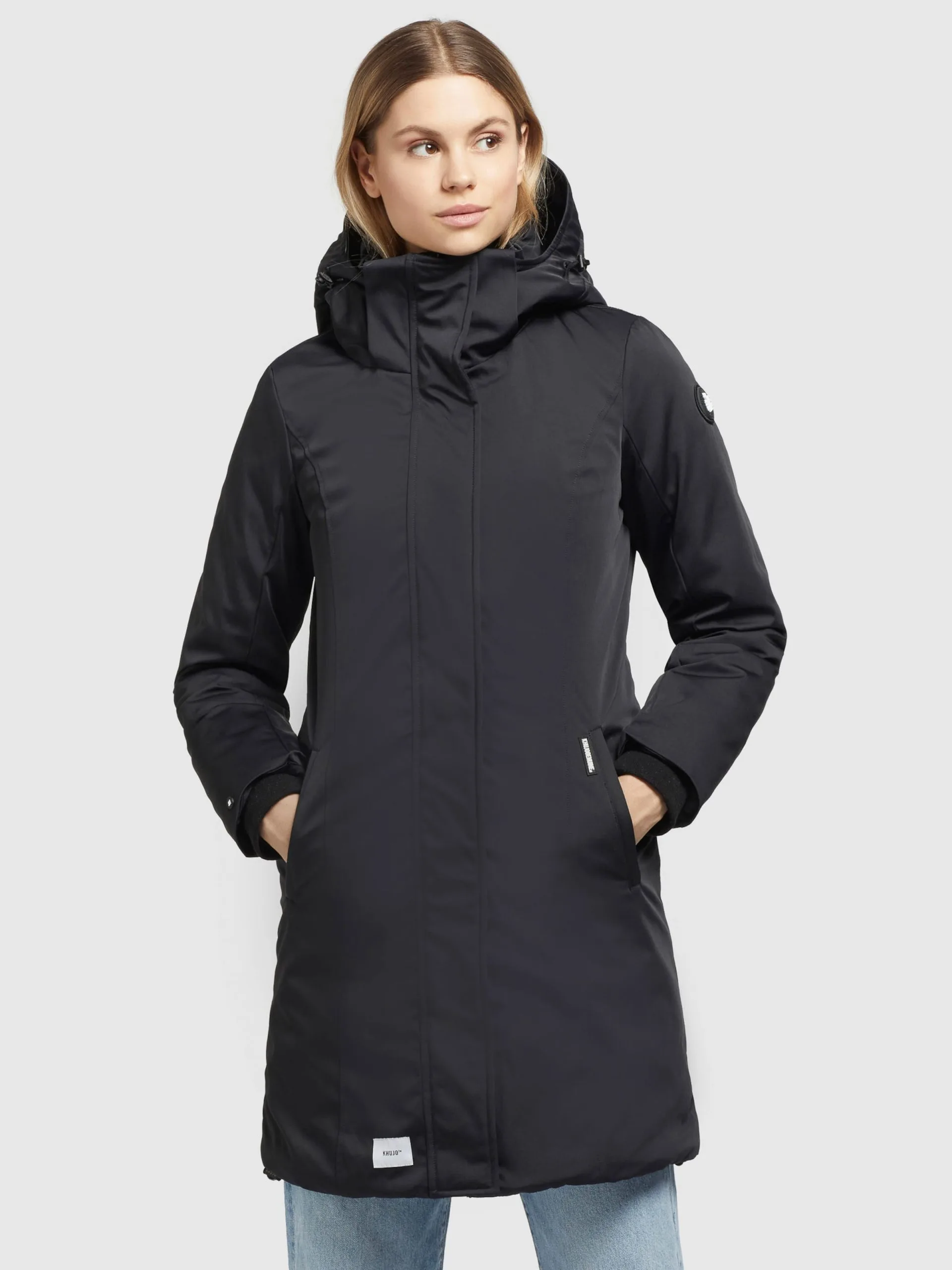 Khujo Wintermantels Wintermantel Blossom Dames Zwart 2 Khujo Wintermantels Wintermantel Blossom Dames Zwart - Afbeelding 2